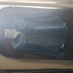 Tahari denim shirt with snap buttons